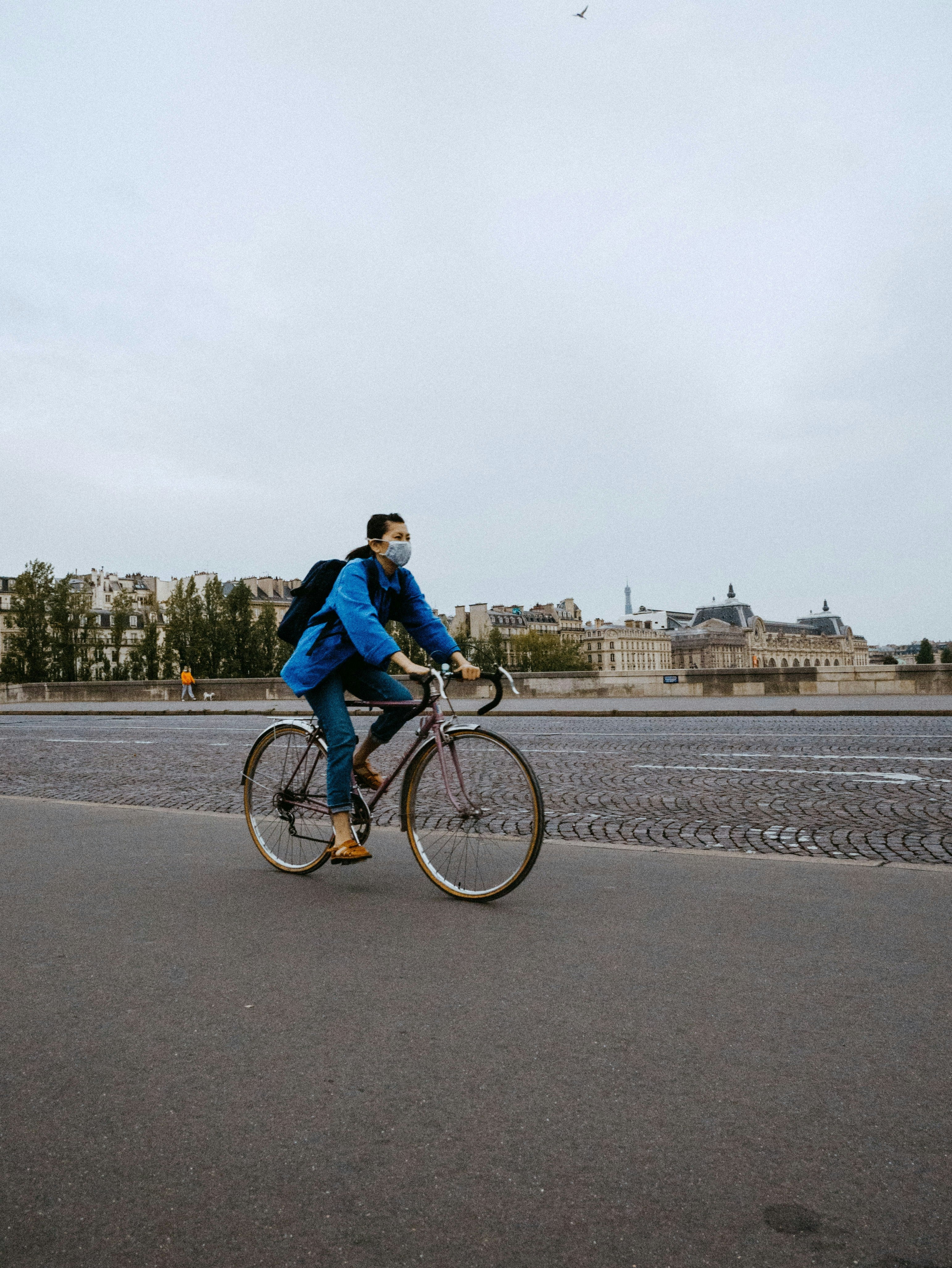 masque vélo pollution Image