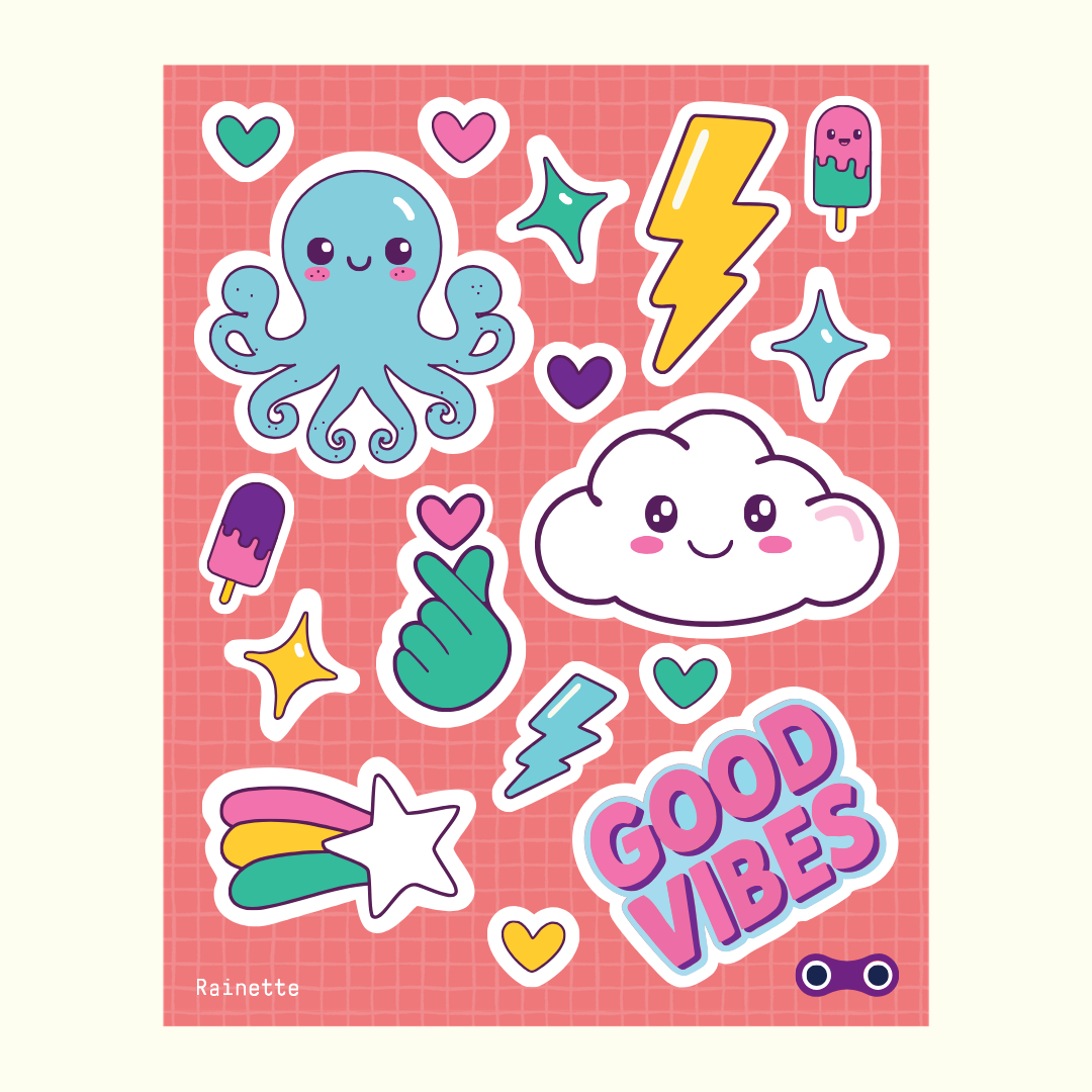 Stickers réfléchissants | Good Vibes