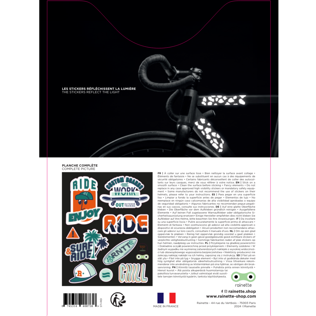 Stickers réfléchissants | Ride - Rainette