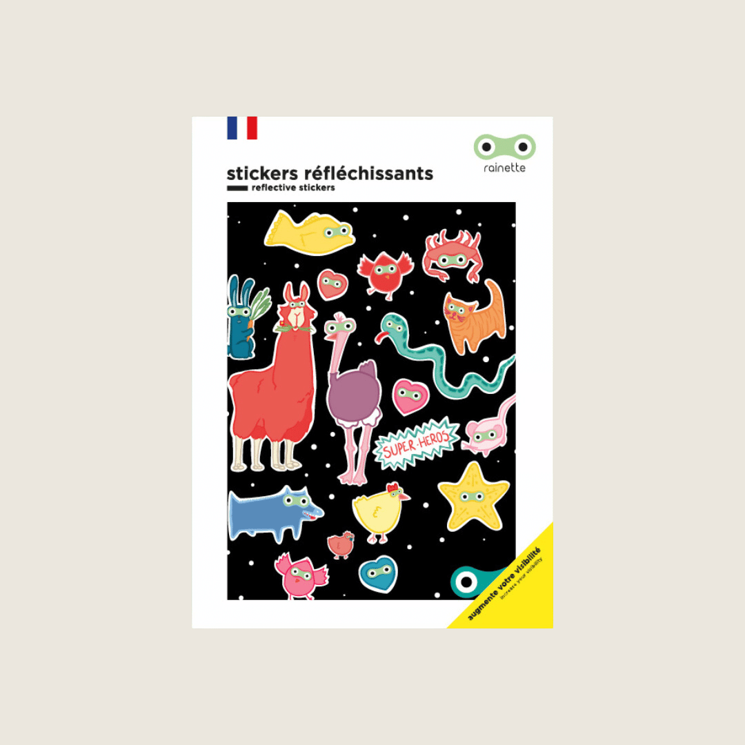 Stickers réfléchissants | Super Héros