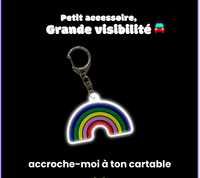 Lumibuddy arc-en-ciel réfléchissant