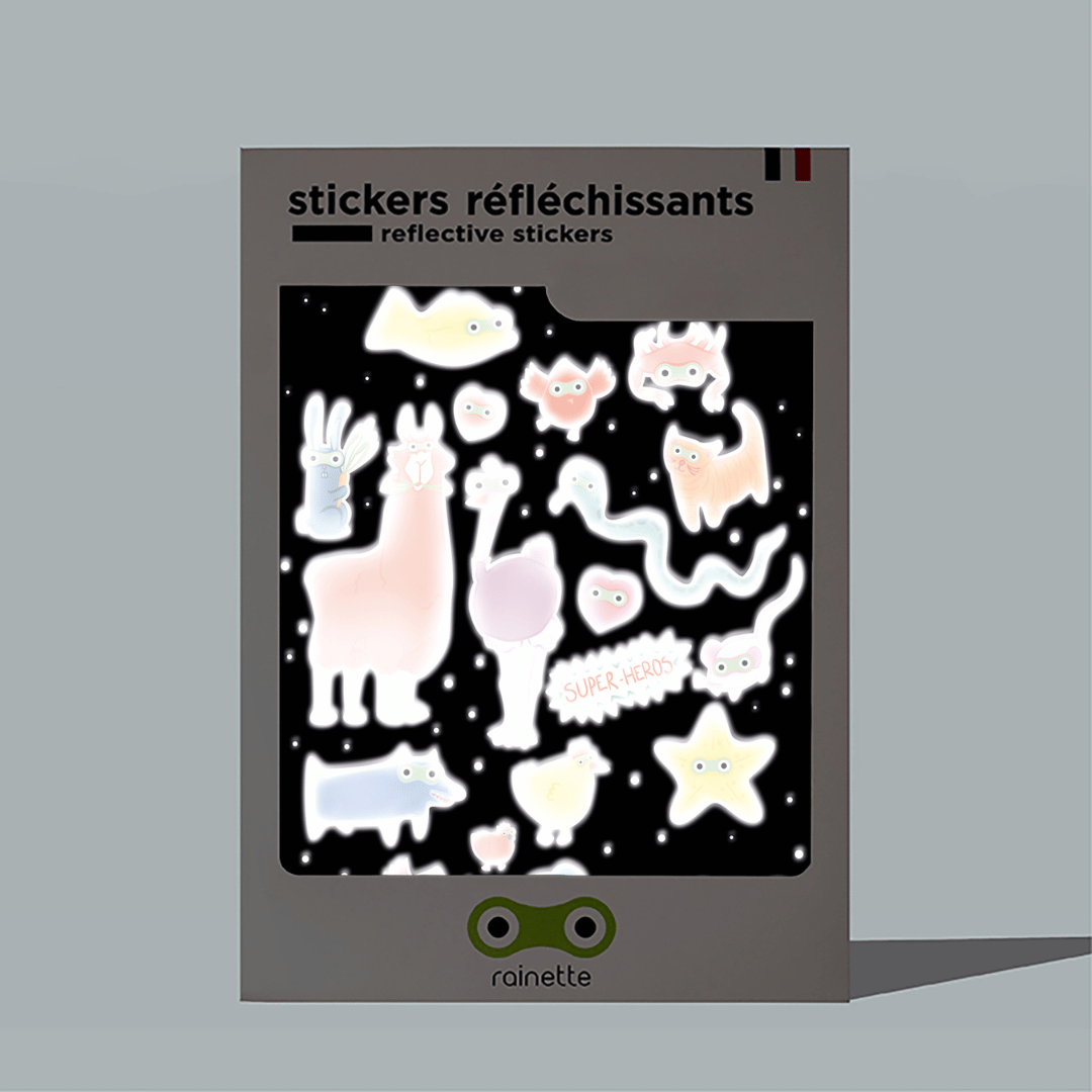 Stickers réfléchissants | Super Héros