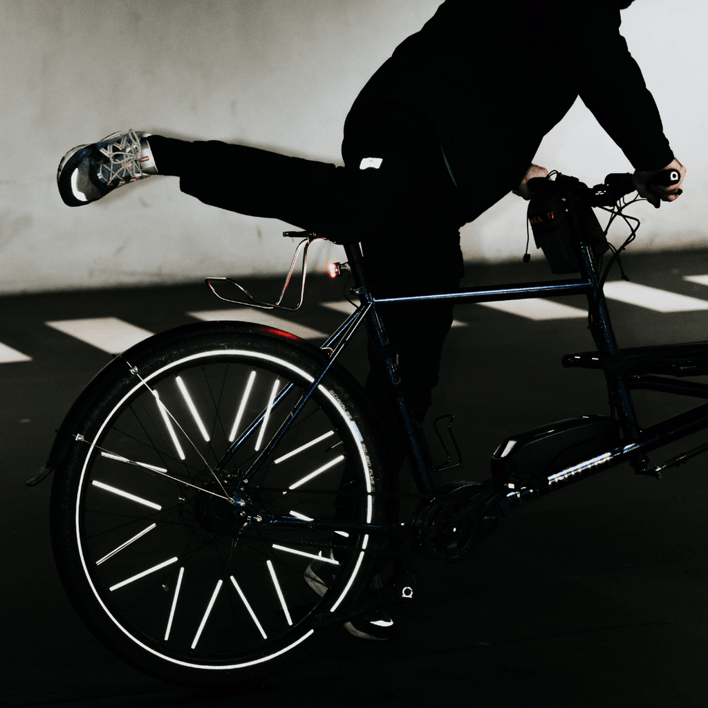 Grands Réflecteurs pour rayons de vélo | Noir - Rainette