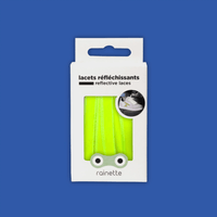 Lacets réfléchissants | jaune fluo - ton sur ton - Rainette