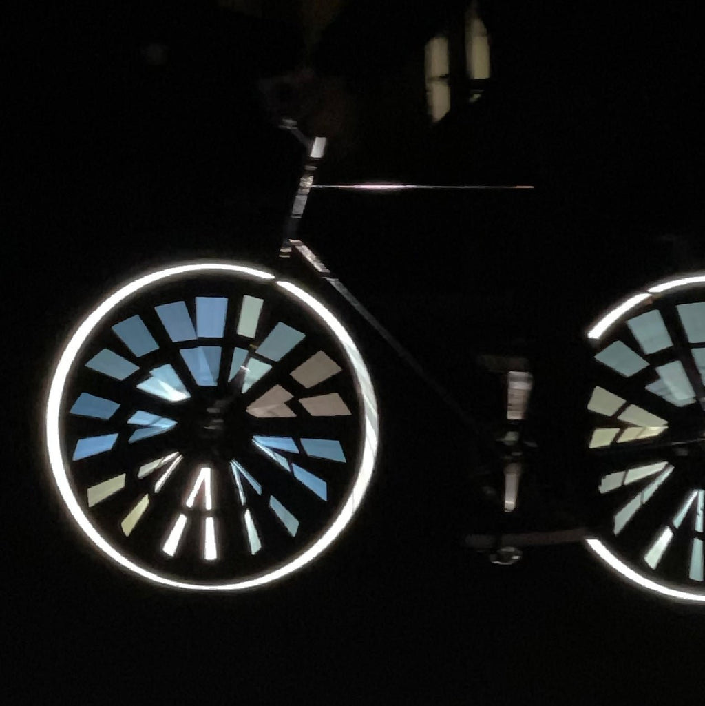 Riflettori per raggi di bicicletta, fluo
