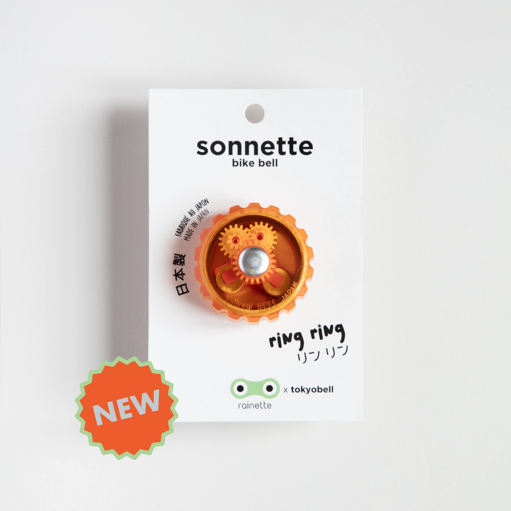 Sonnette pour vélo orange - Rainette