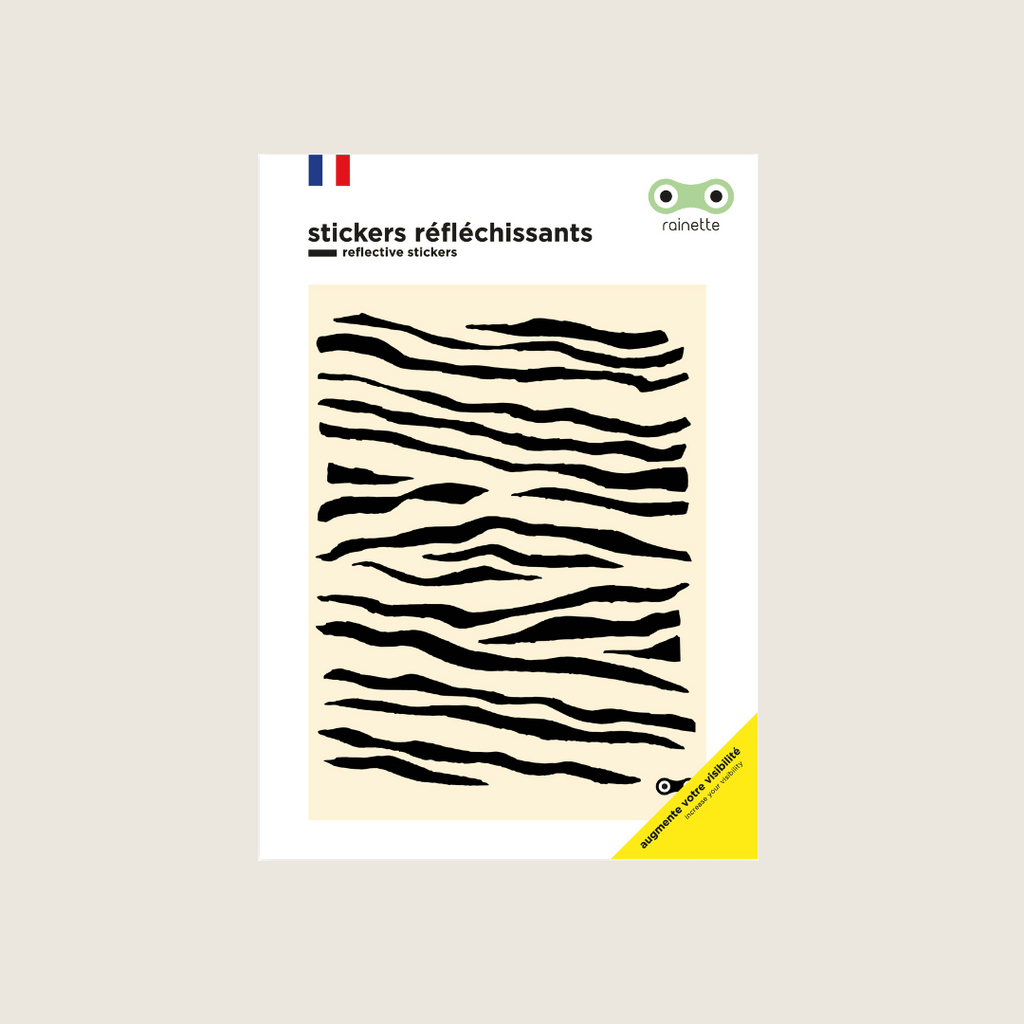Stickers réfléchissants | Zebre or
