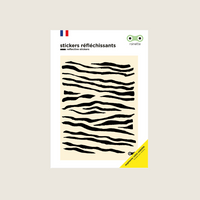 Stickers réfléchissants | Zebre or