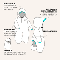 Imperméable pour siège vélo, jaune - Rainette