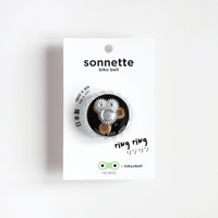 Sonnette pour vélo noire - Rainette