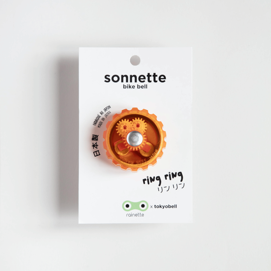 Sonnette pour vélo orange - Rainette