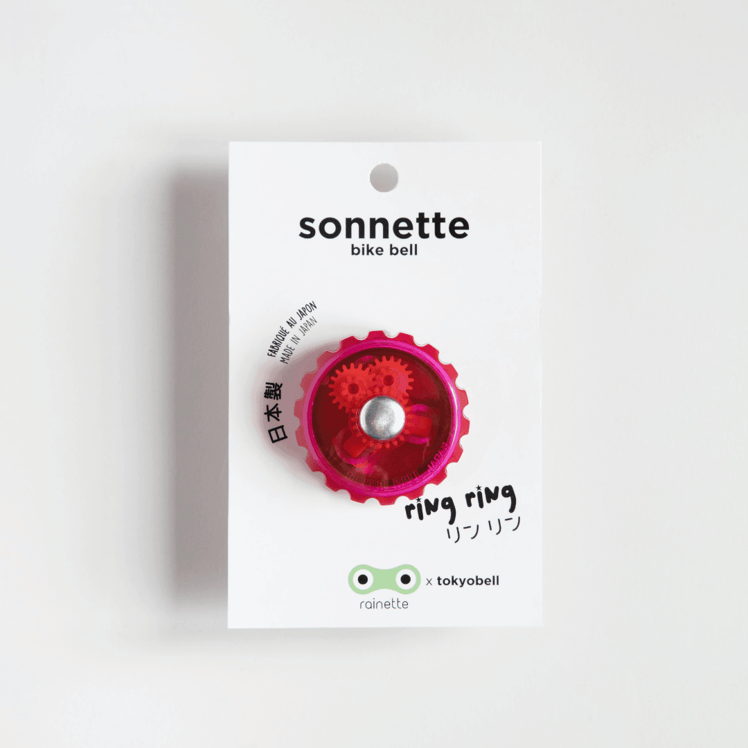 Sonnette pour vélo rose - Rainette