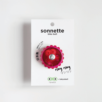 Sonnette pour vélo rose - Rainette