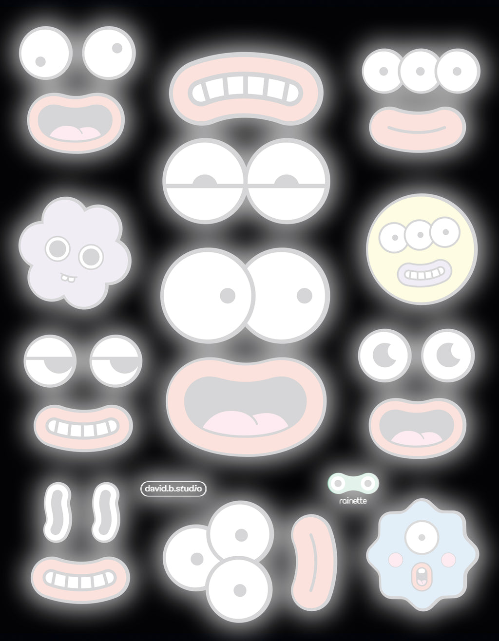 Stickers réfléchissants | Face