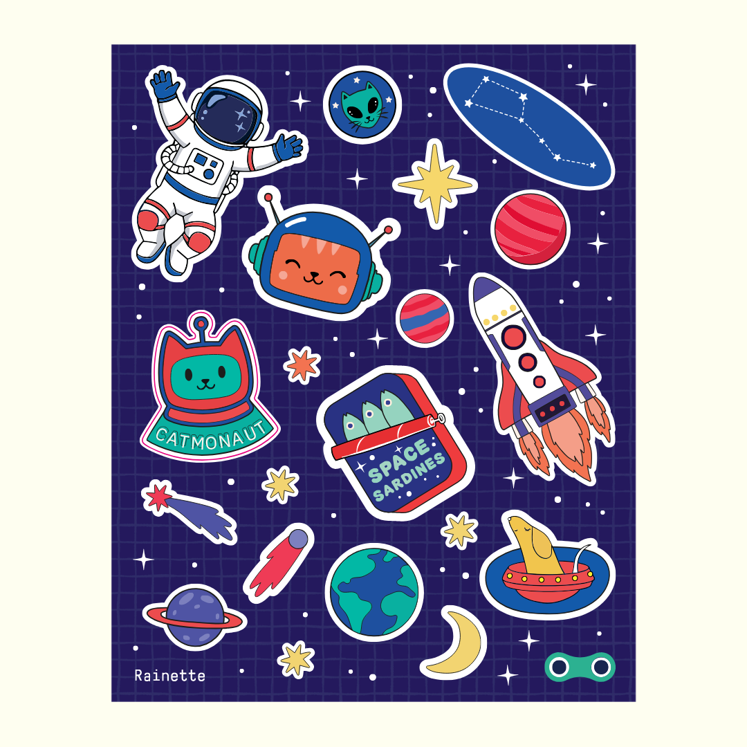 Stickers réfléchissants | Espace