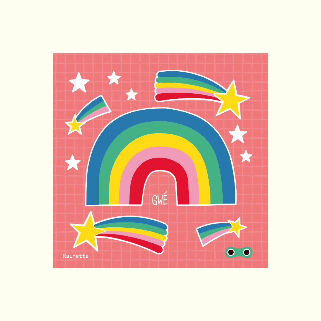 Stickers rétroréfléchissants | Arc-en-ciel