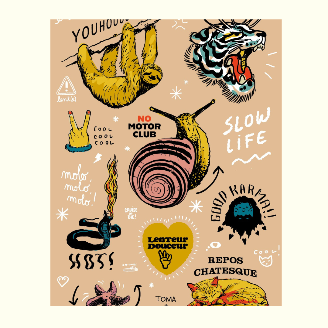 Stickers réfléchissants | Slow life