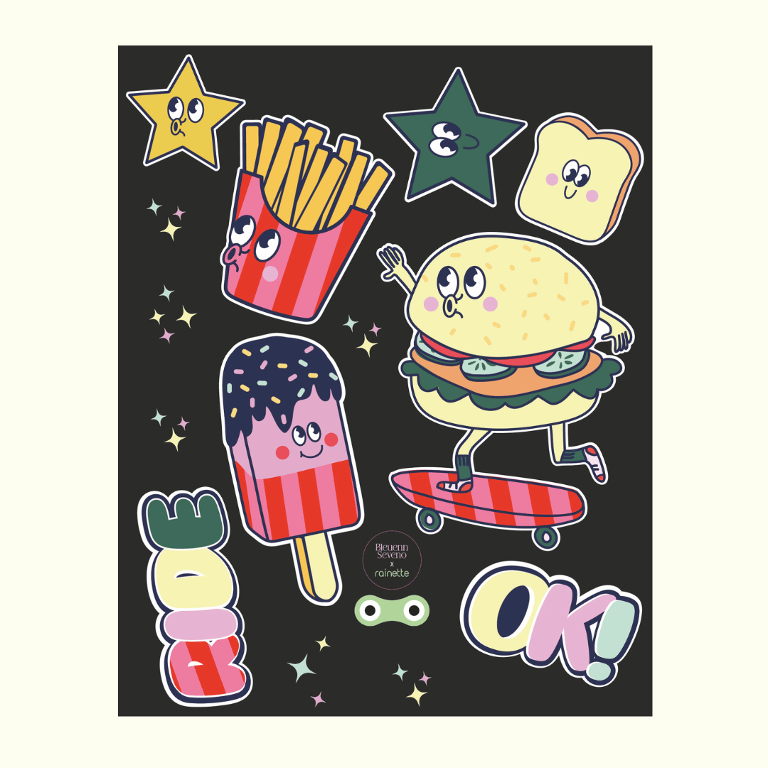 Stickers réfléchissants | Food
