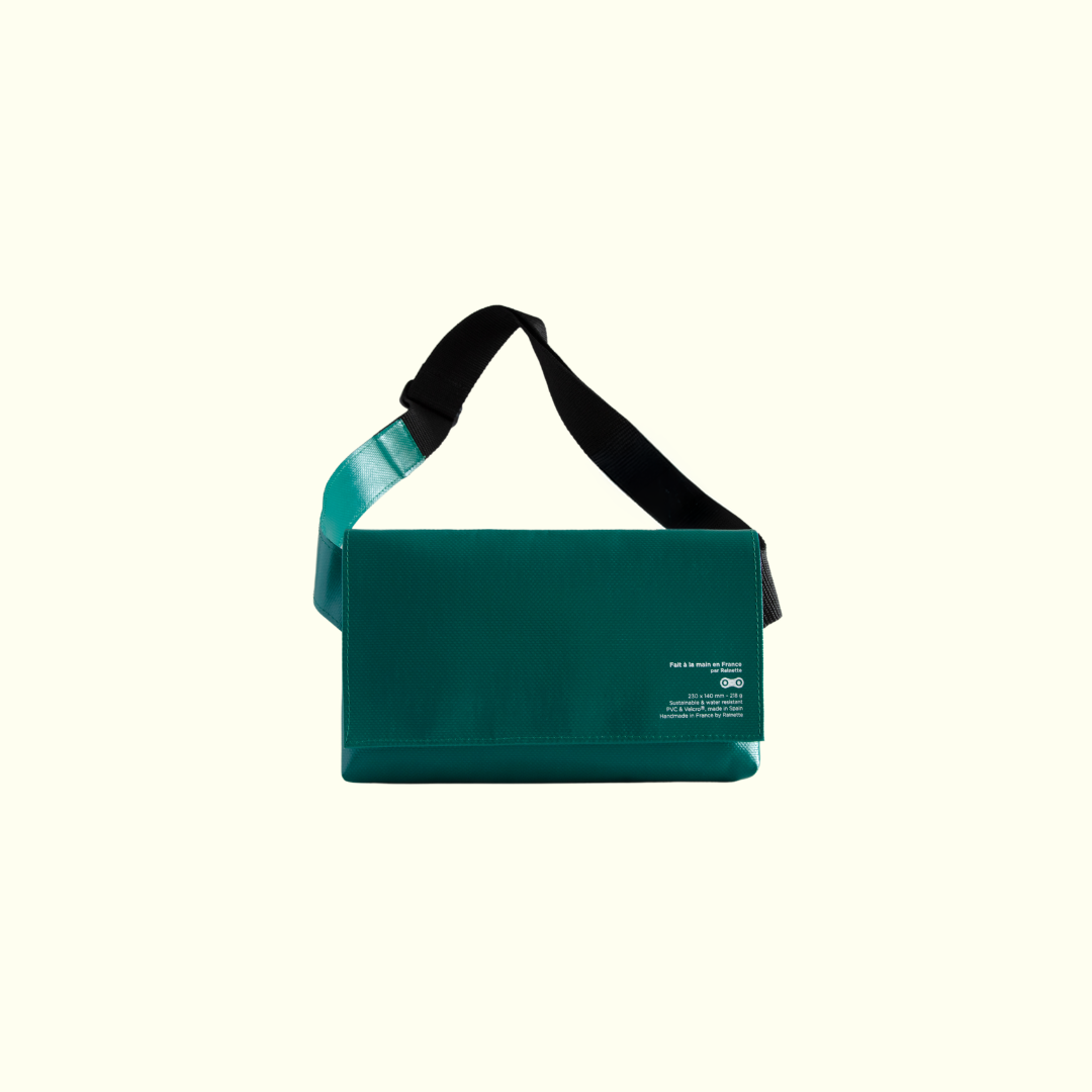 sac banane, vert canard