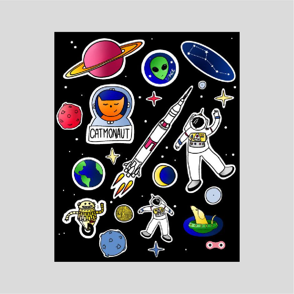 Stickers réfléchissants | Espace - Rainette
